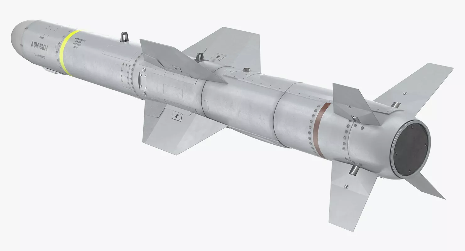 AGM 84 Harpoon Missile 3D model