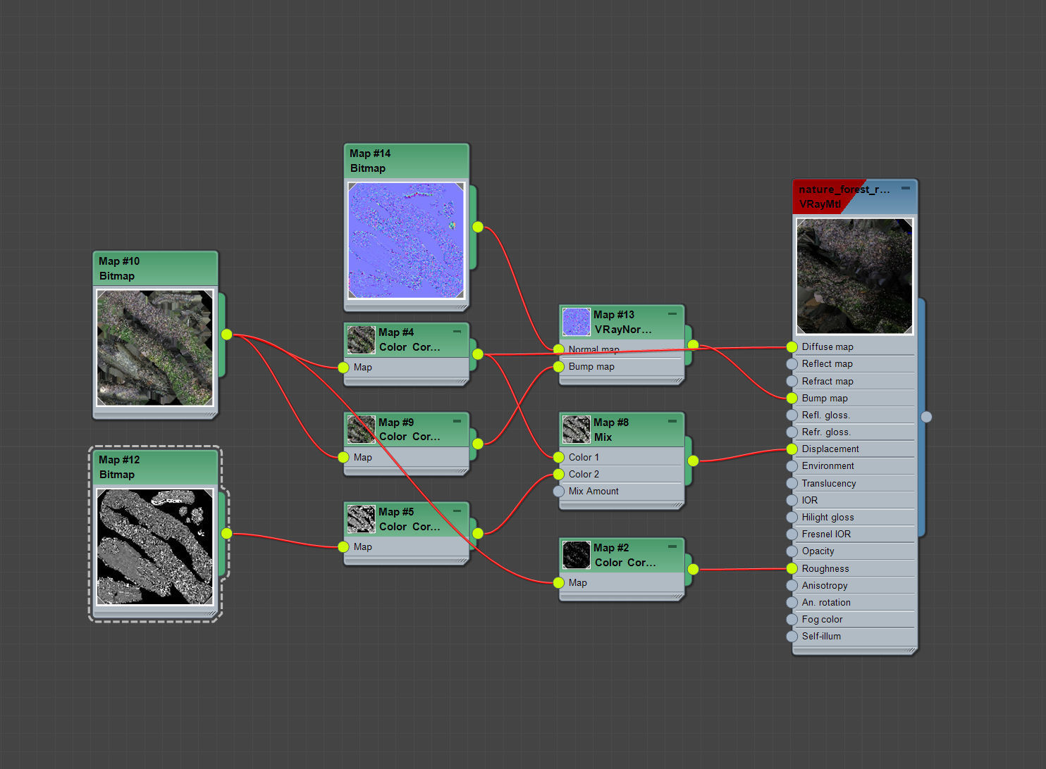 3d scanned nature forest roots 007 3D model_4
