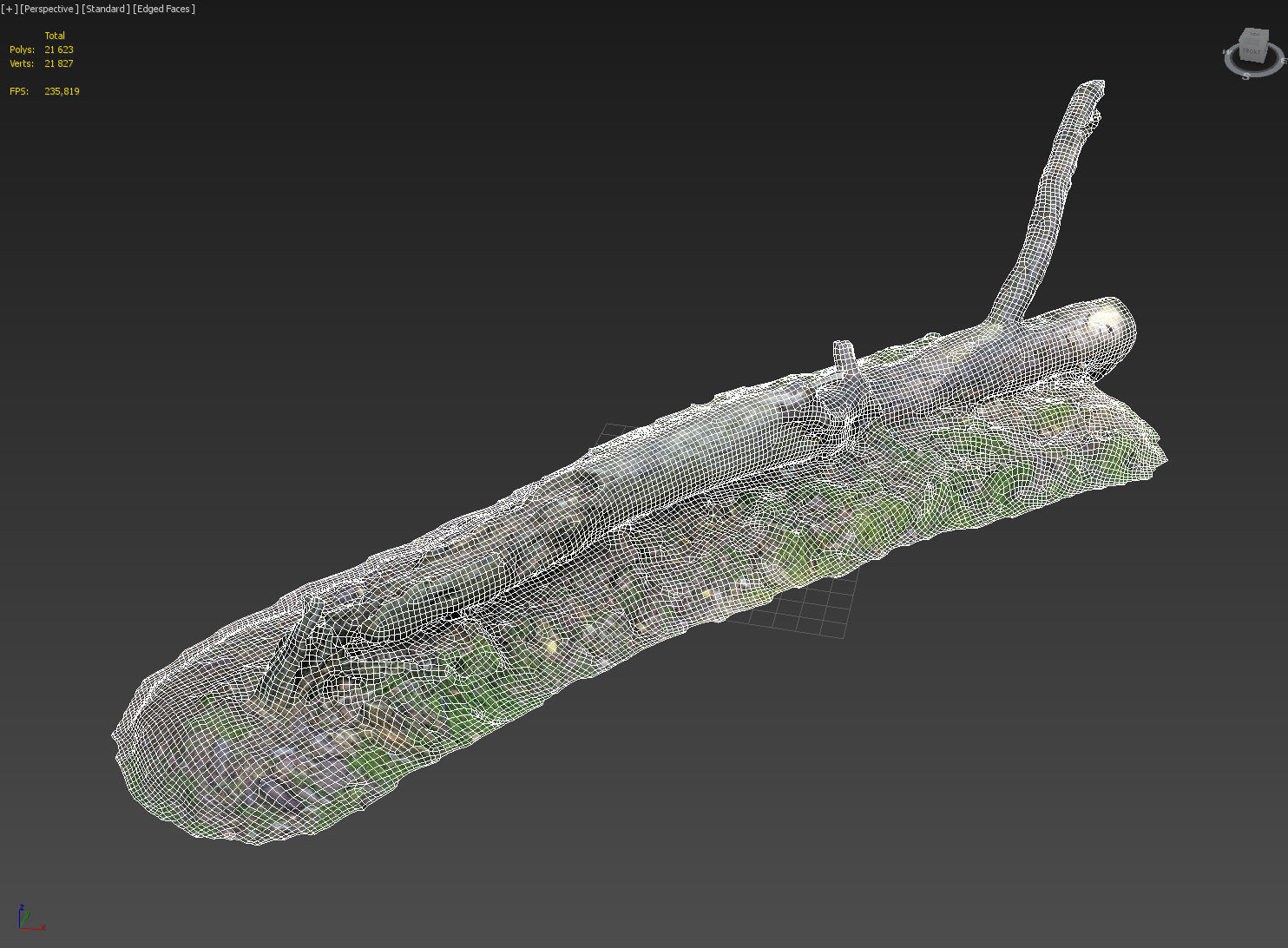 3d scanned nature forest roots 007 3D model_5