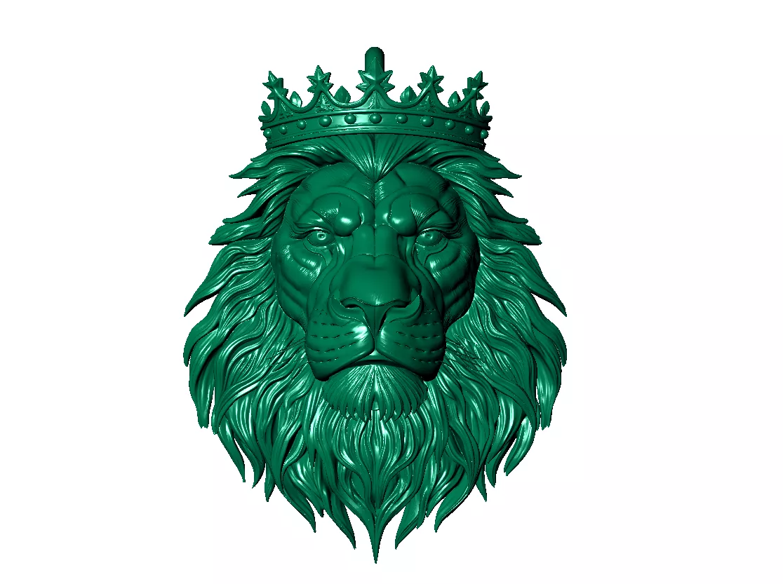 lion pendan 30mm Free 3D print model