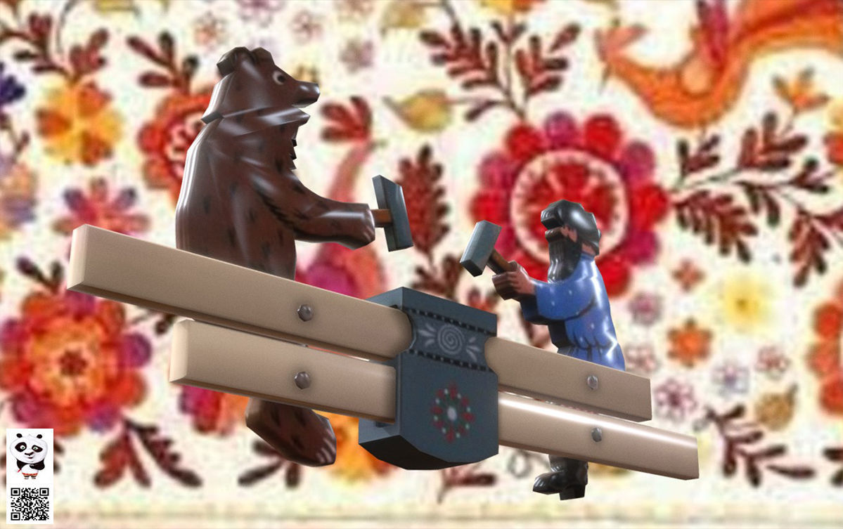 Bogorodskaya toy Blacksmiths 3D print model_2