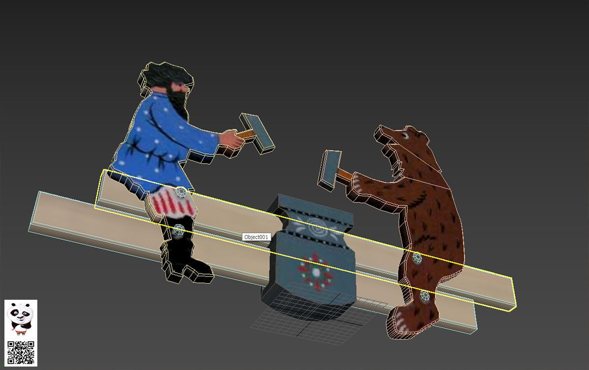 Bogorodskaya toy Blacksmiths 3D print model_7