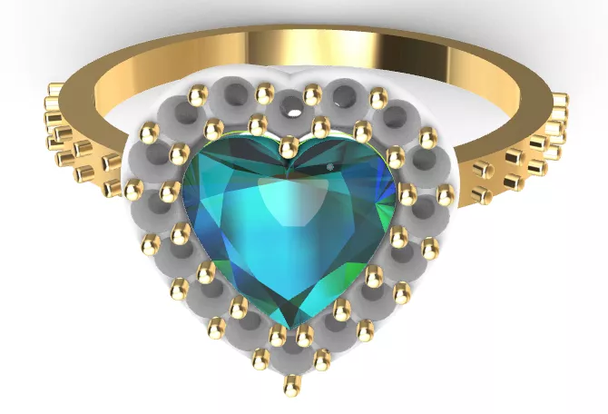 ANILLO DAMA PANDORA CORAZON 3D print model