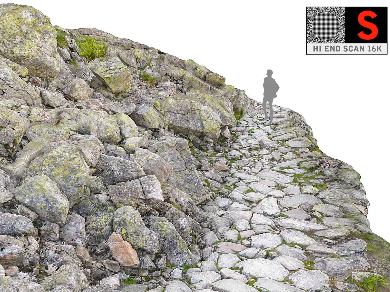 Mountain Road 16K Low-poly 3D model