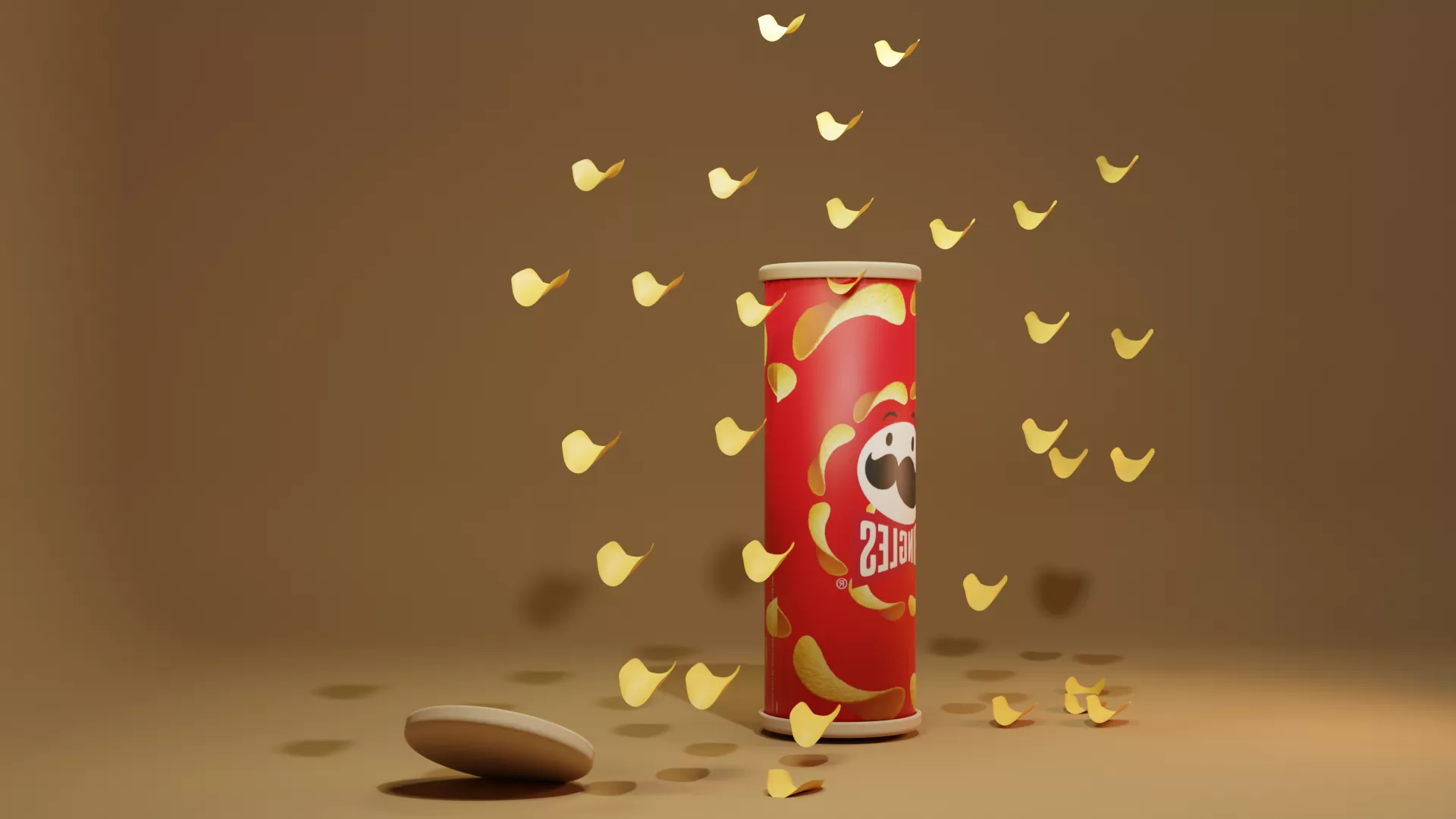 chips pringles 3D model