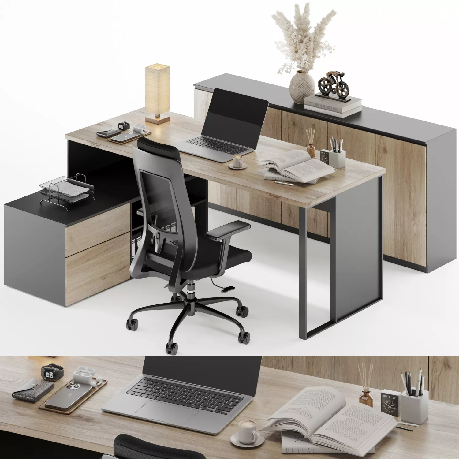 Boss Desk - Office Furniture 10 3D model