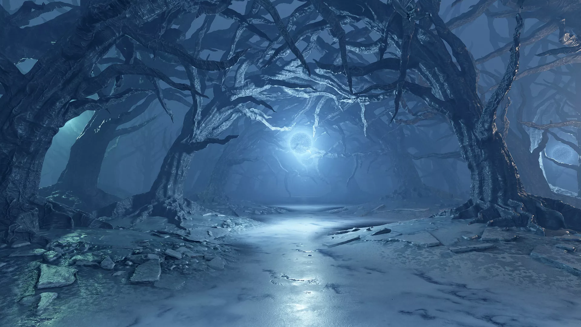 Magical Forest Low-poly 3D model