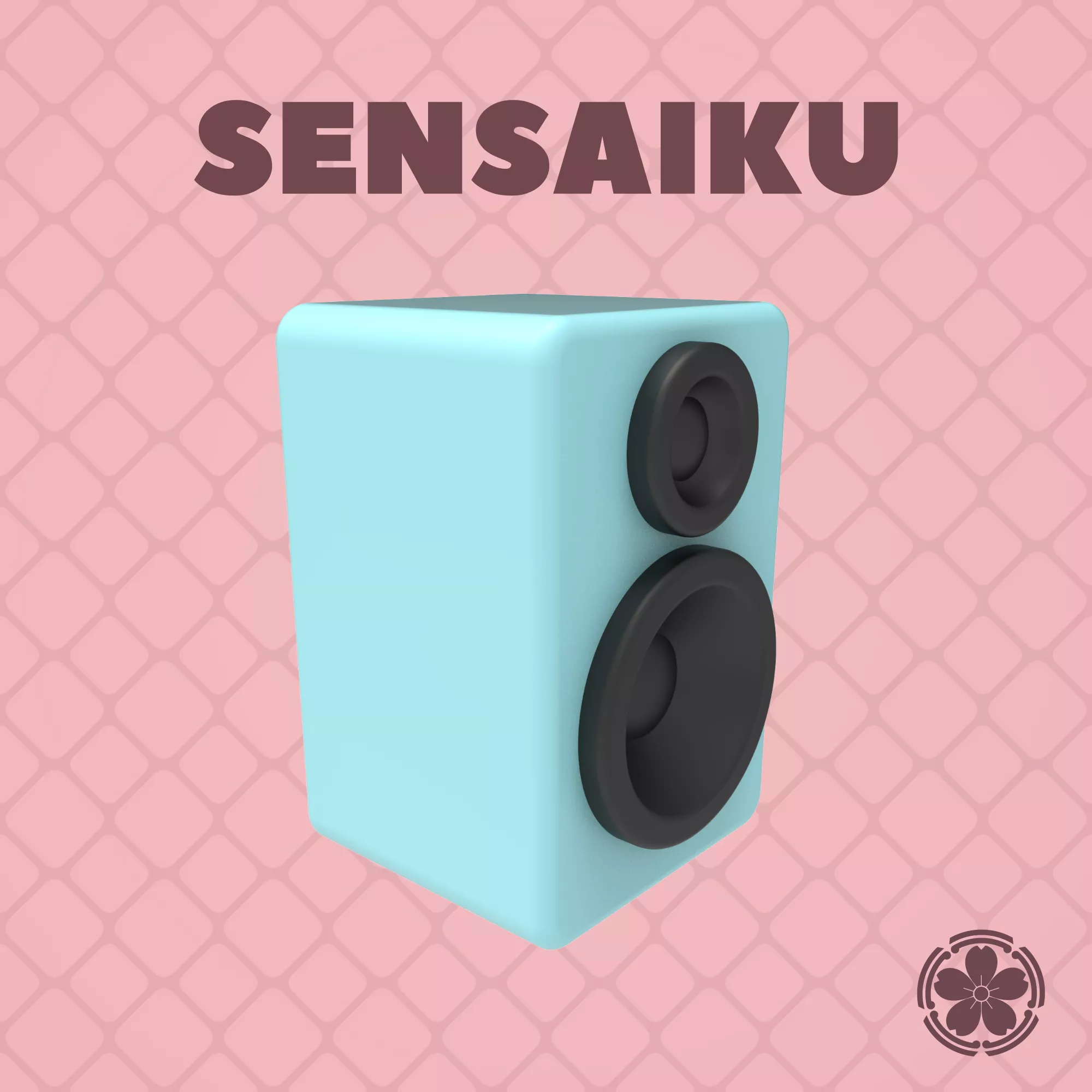 03 Retro Speaker Mini Model Audio Speaker 3D Print STL 3D print model