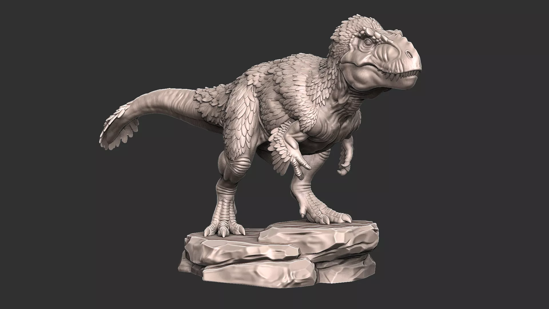 Yutyrannus STL 3MF - Prehistoric Vol 4 Dinosaur Miniature 3D print model