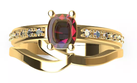 ANILLO DAMA 3D print model