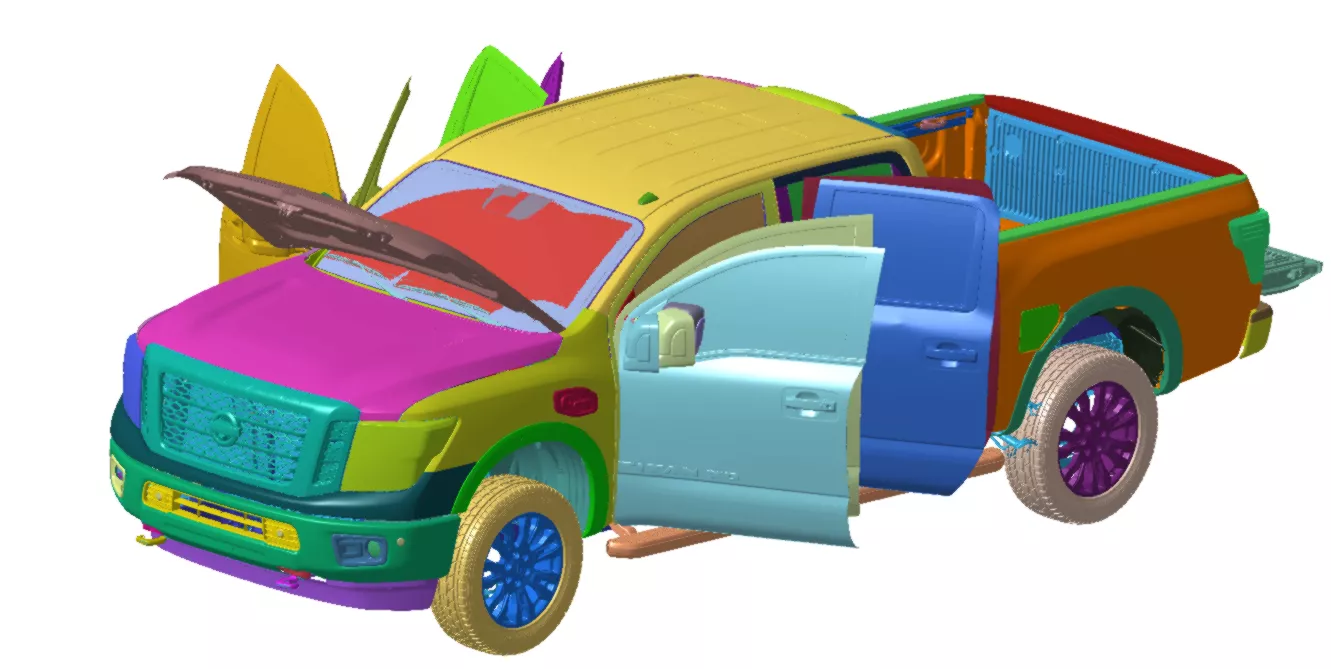 Nissan Titan XD CC 2016 Vehicle 3d scan model 3D model 3D model