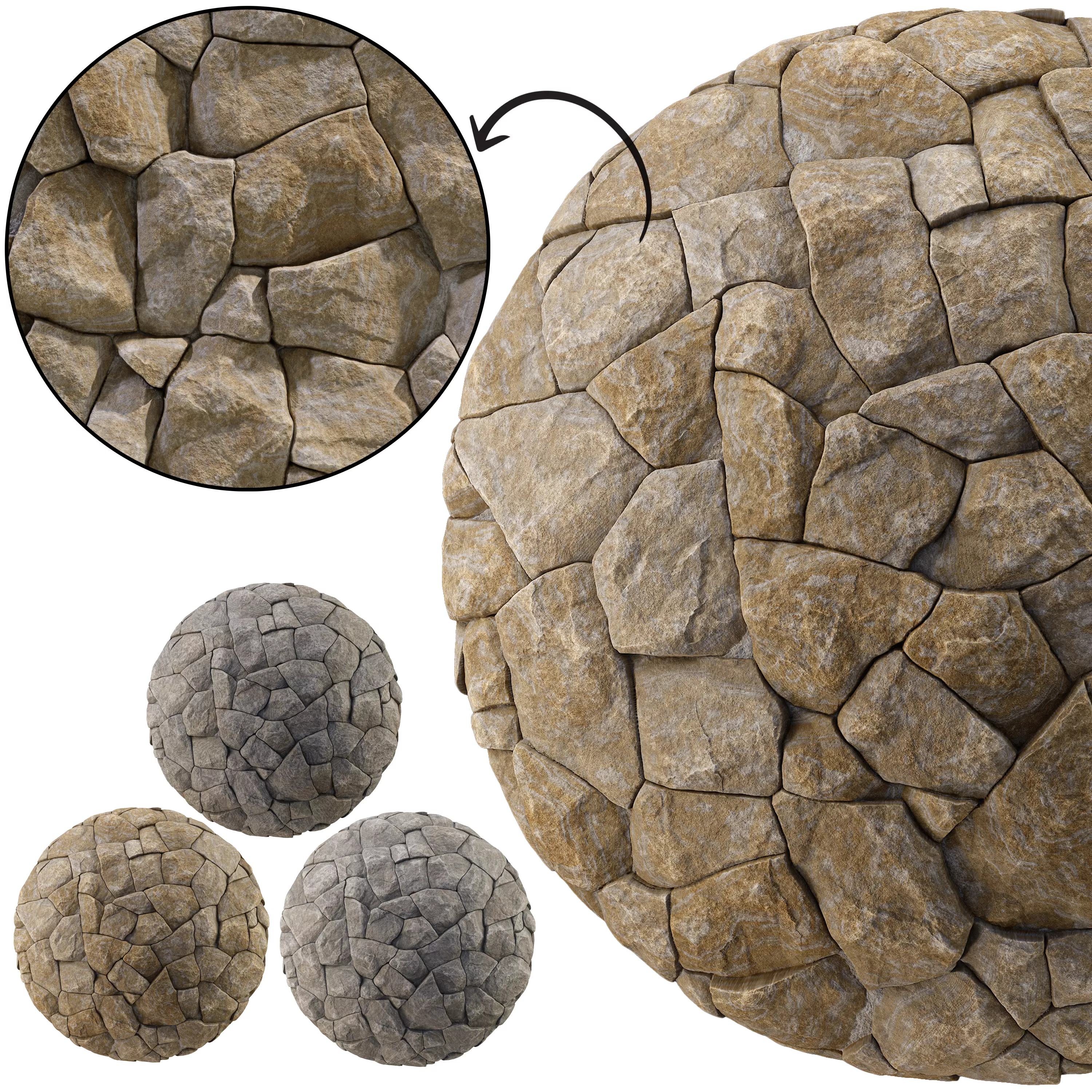 Stone Wall 35 - Seamless Texture