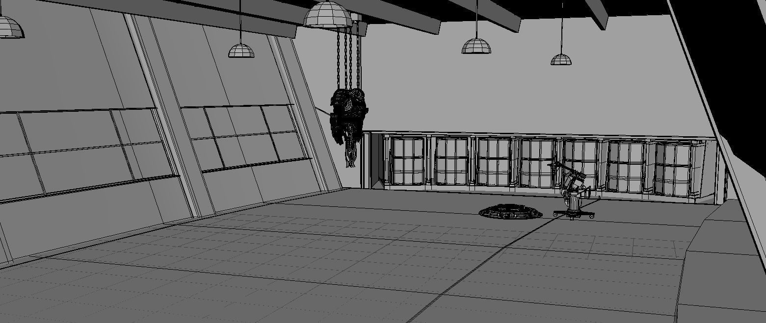 Tony Stark Laboratory Low-poly 3D model_5