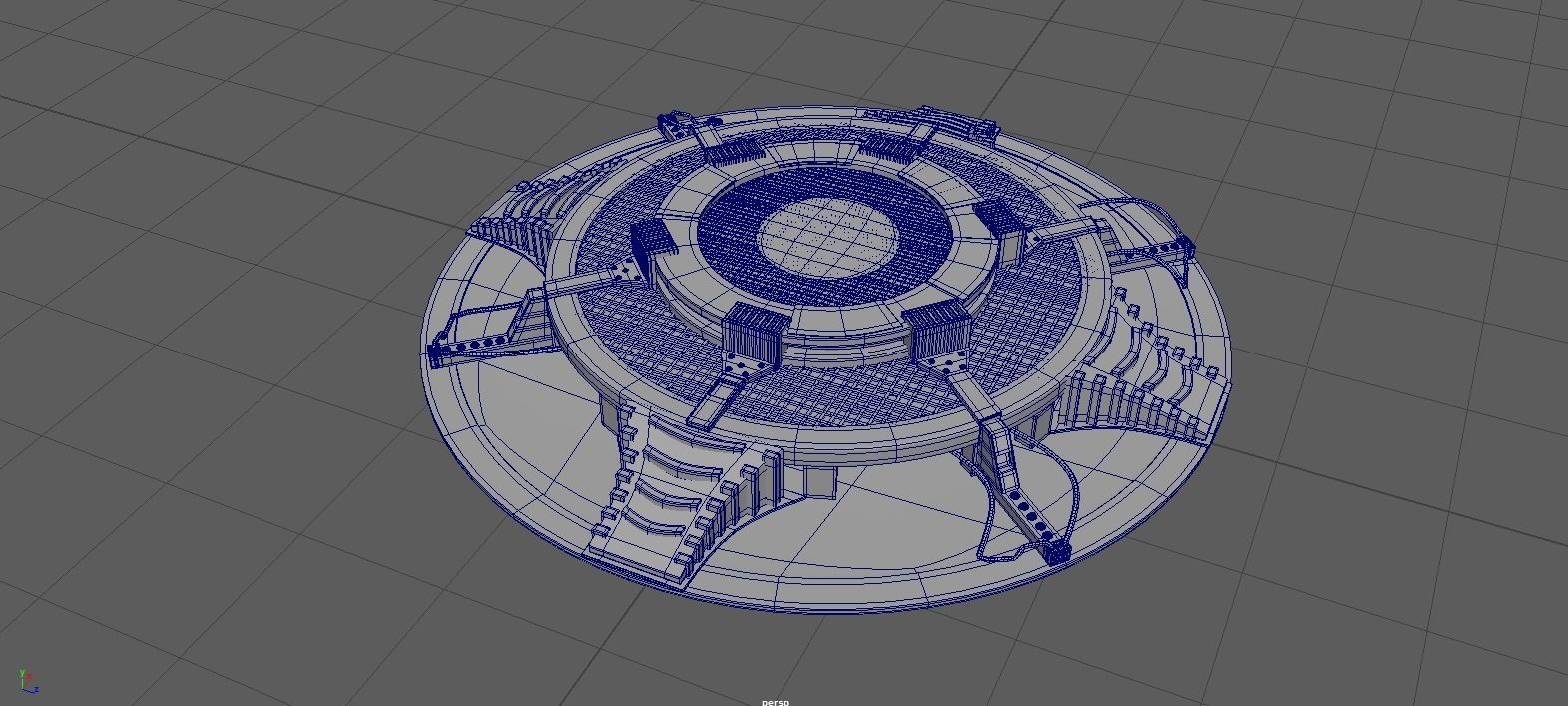 Tony Stark Laboratory Low-poly 3D model_0