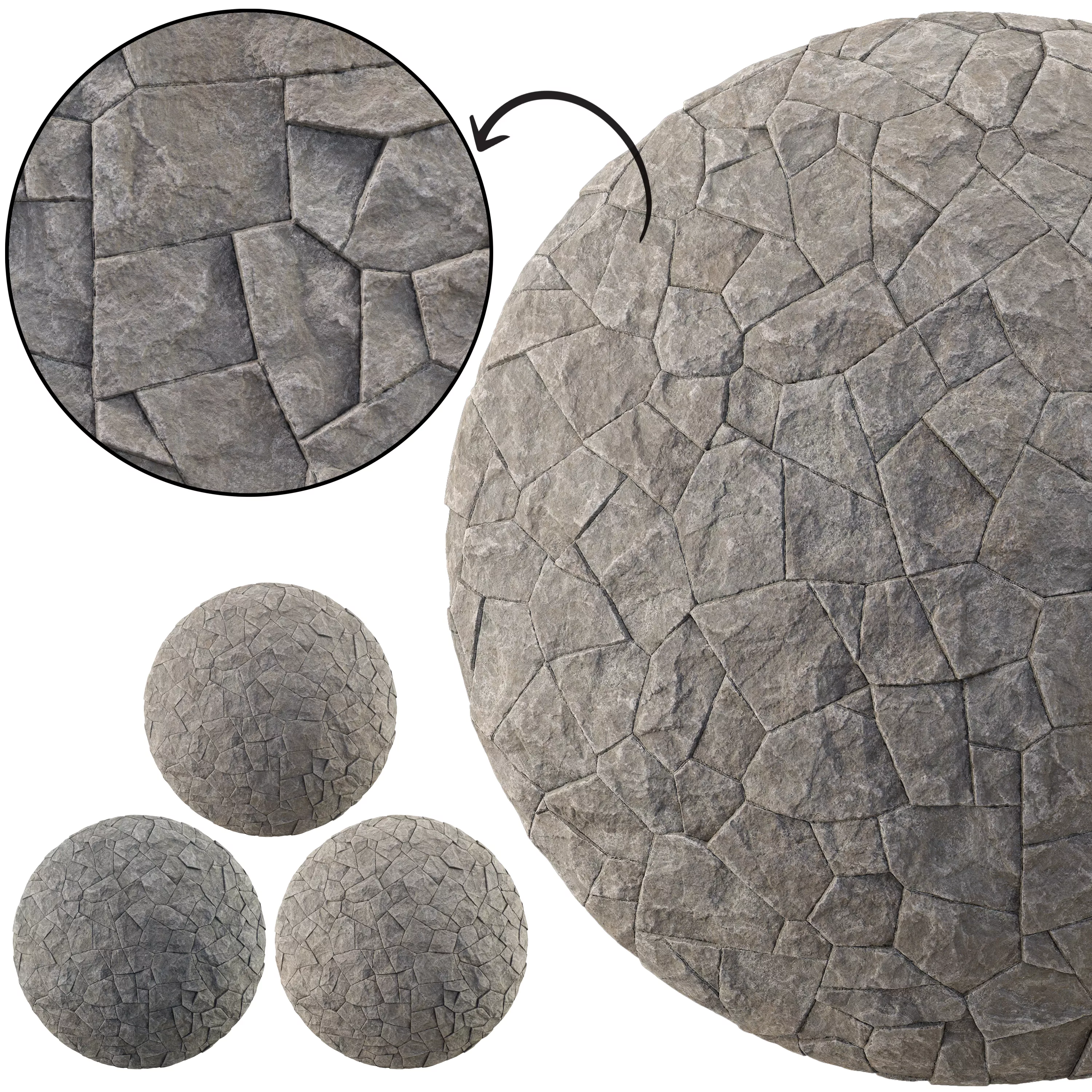 Stone Wall 45 - Seamless Texture
