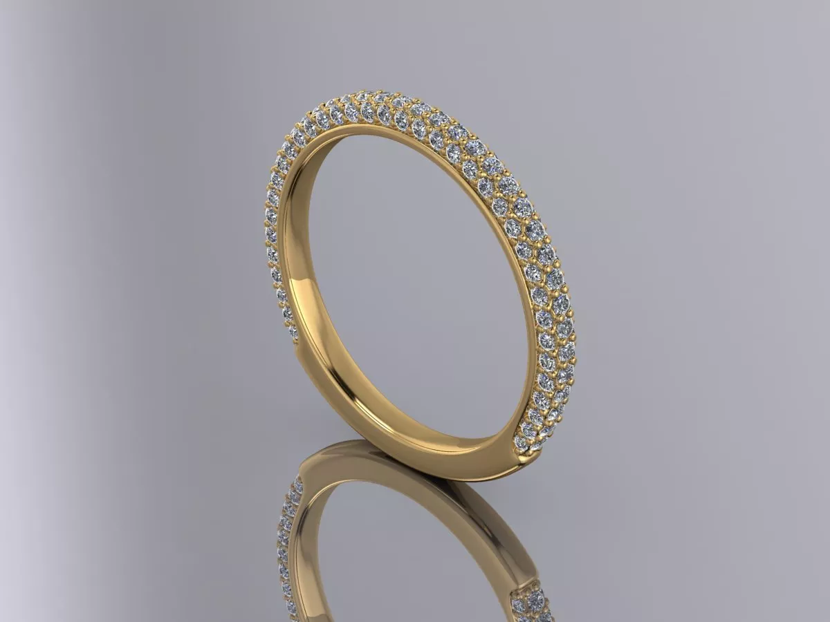 Ring Gold Diamond 3d model 3D print model