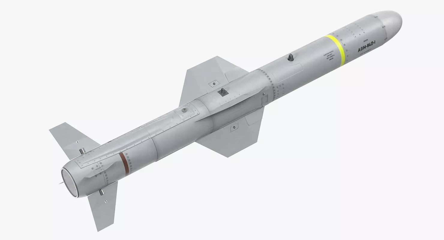 AGM 84 Harpoon Missile 3D model