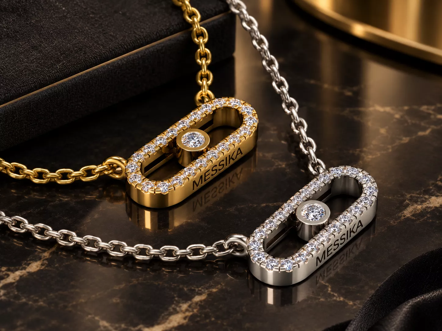 Messika Necklace Brands Jewelry Gold 3D print model