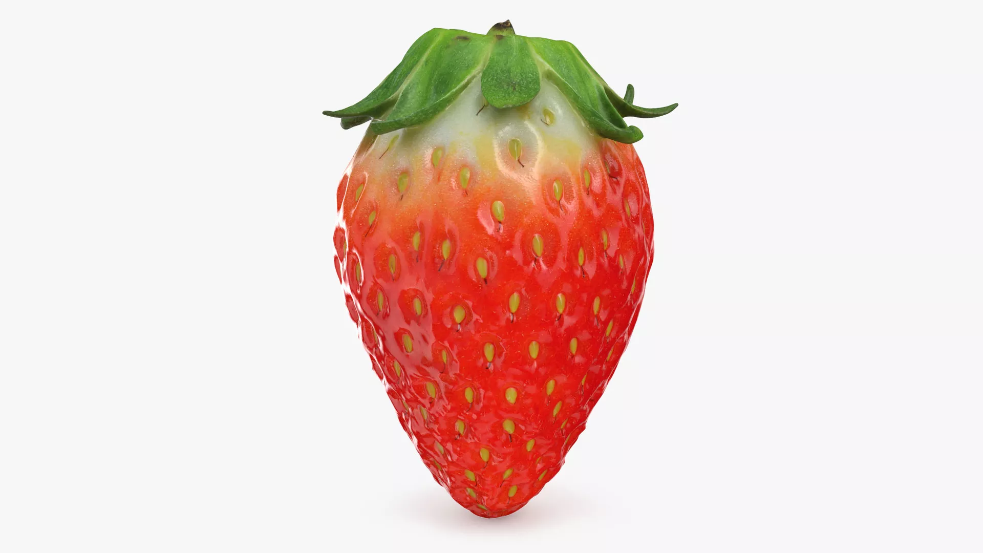 Strawberry 01 Low-poly 3D model