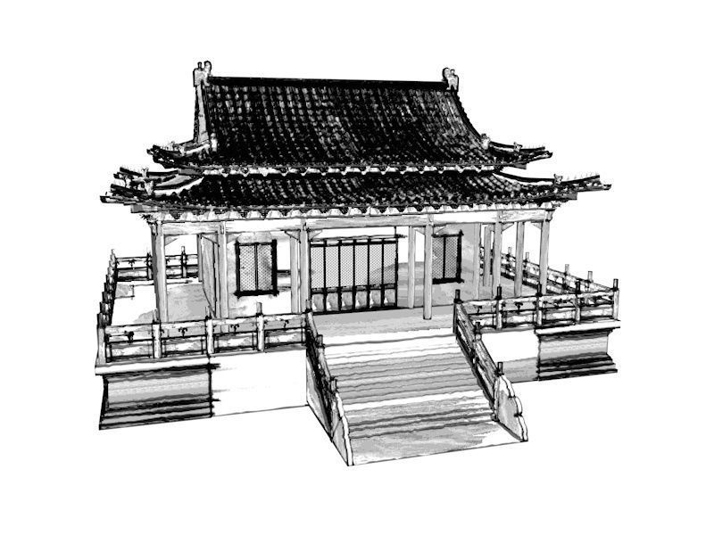 ink painting  material and sketch material for Cinema4d 3D model_1