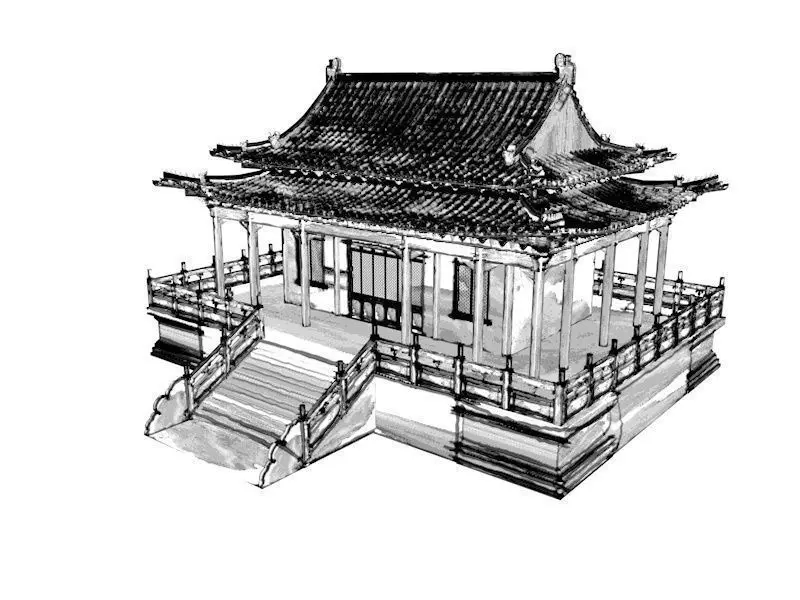 ink painting  material and sketch material for Cinema4d 3D model_0
