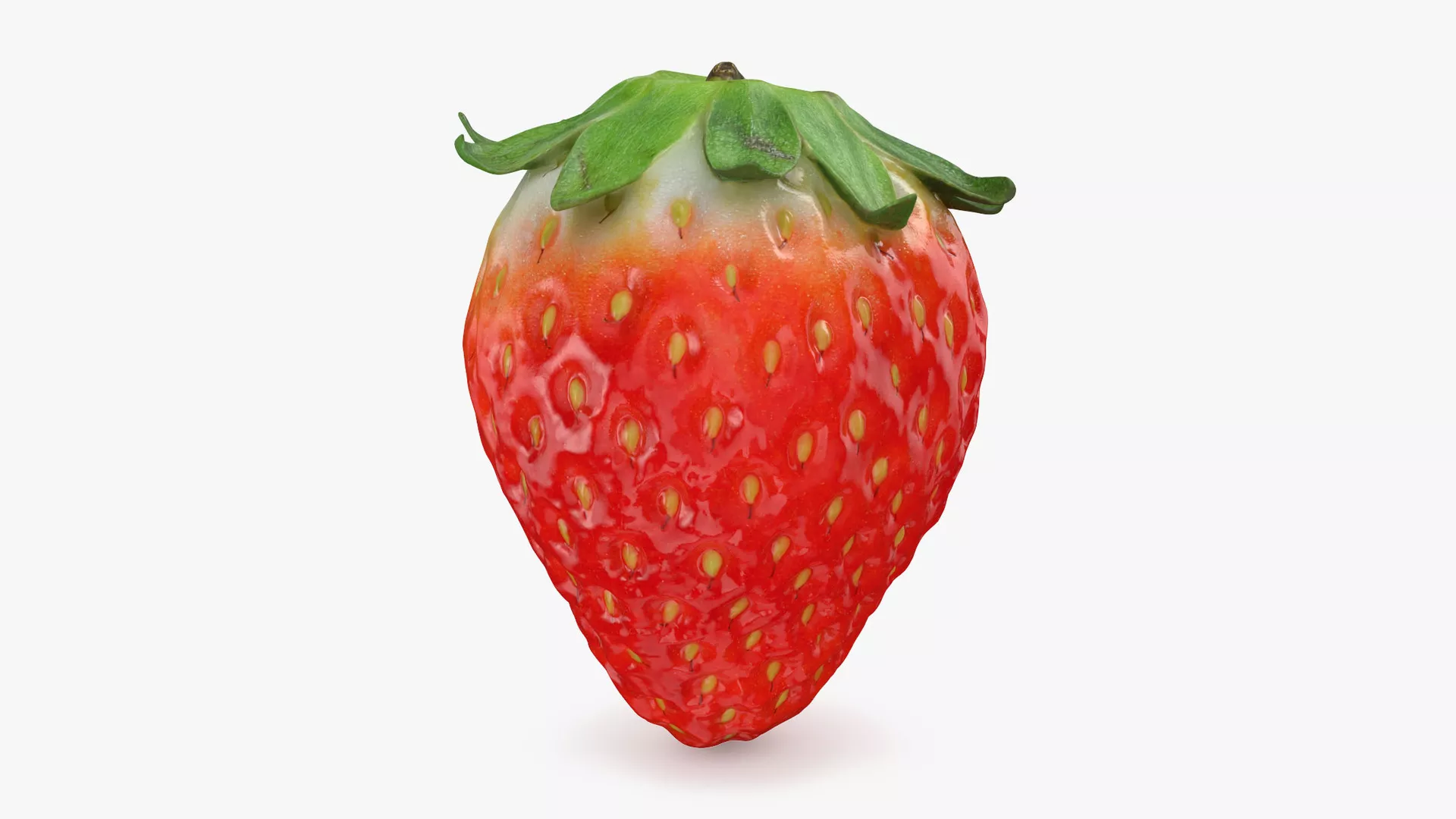 Strawberry 02 Low-poly 3D model