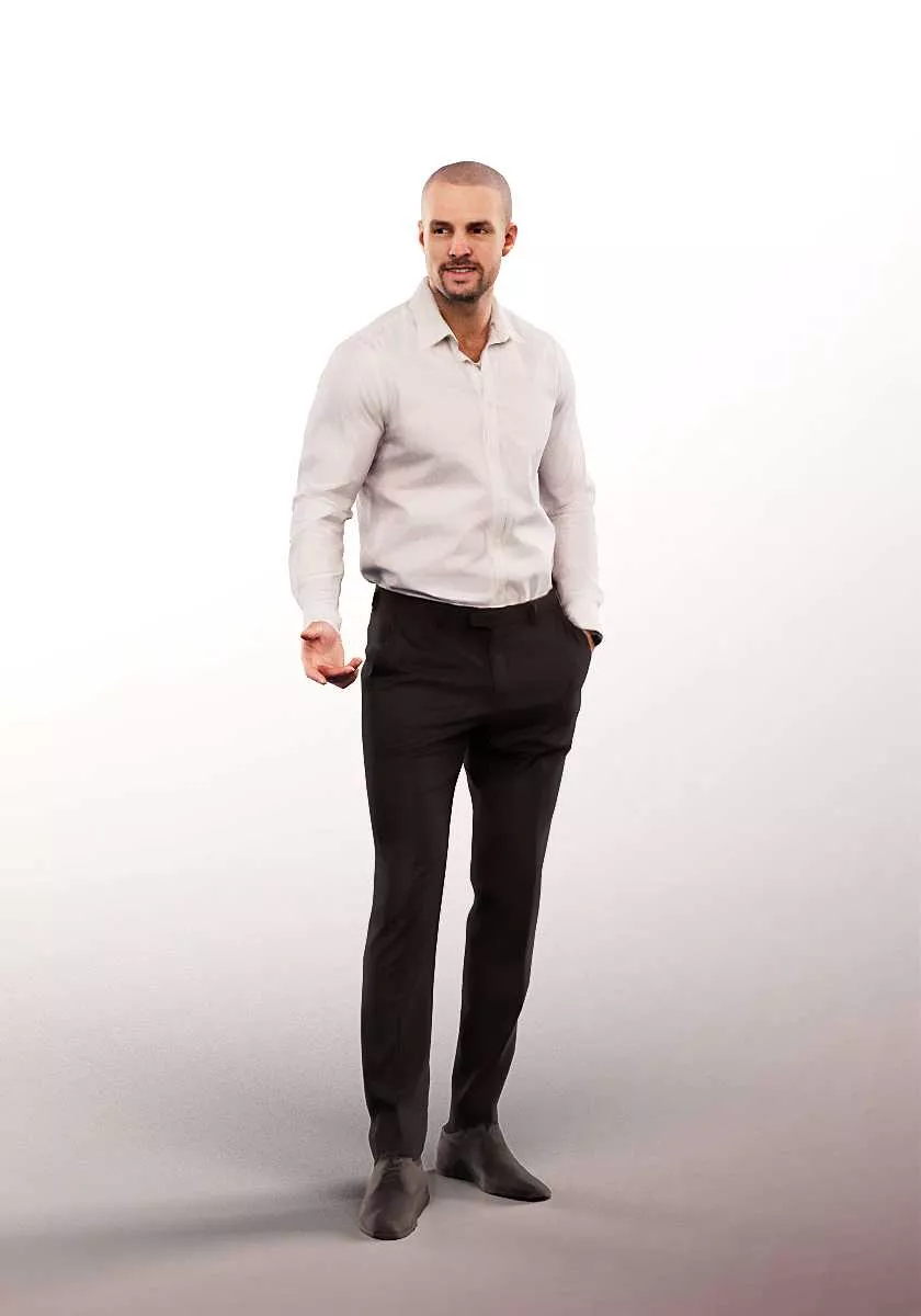 3D model 15324 - man business talking VR / AR / low-poly | CGTrader