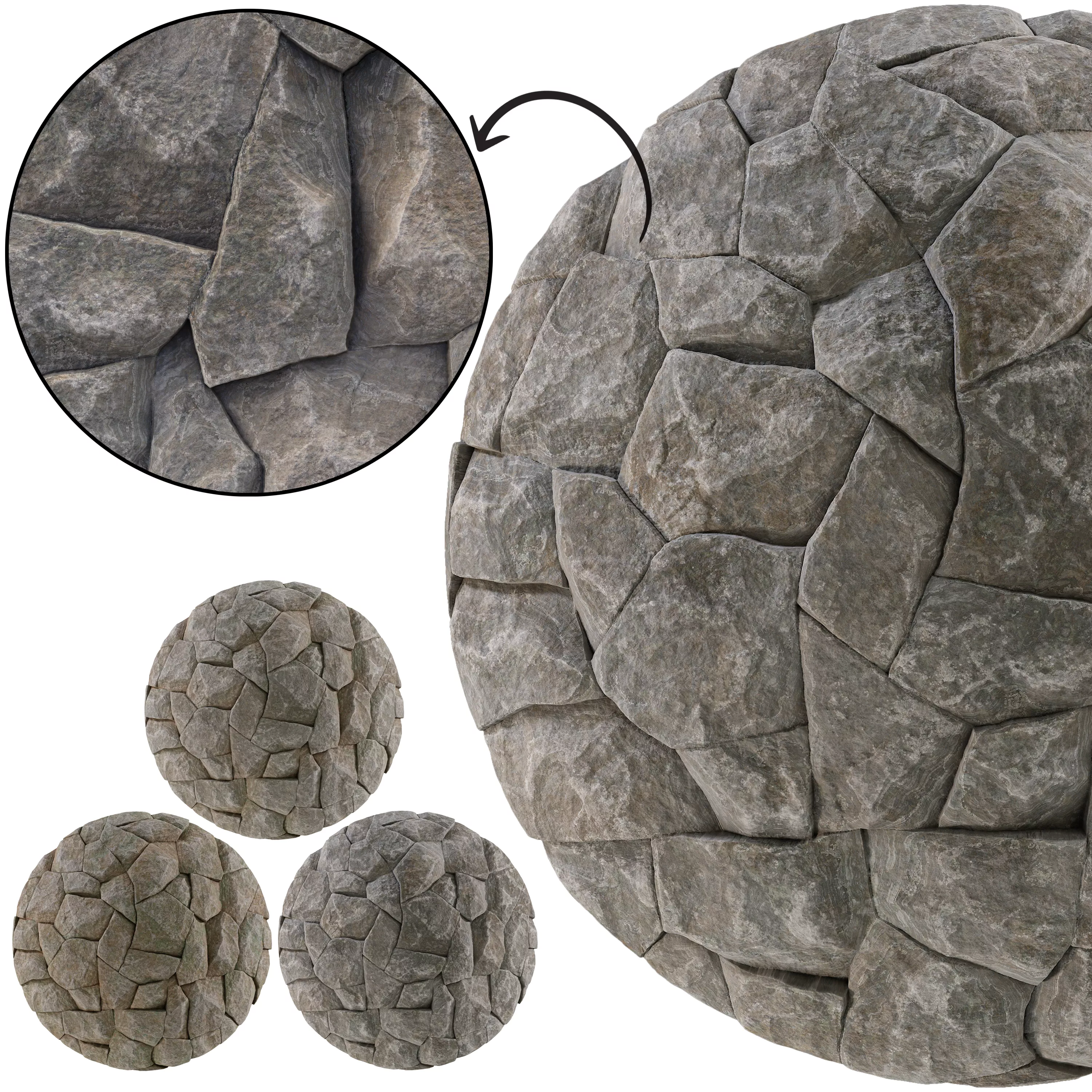Stone Wall 60 - Seamless Texture