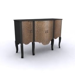 credenza cabinet 3d model Low-poly 3D model
