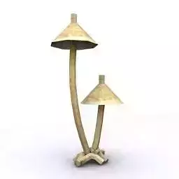 double lamp wo shelf 3d Low-poly 3D model