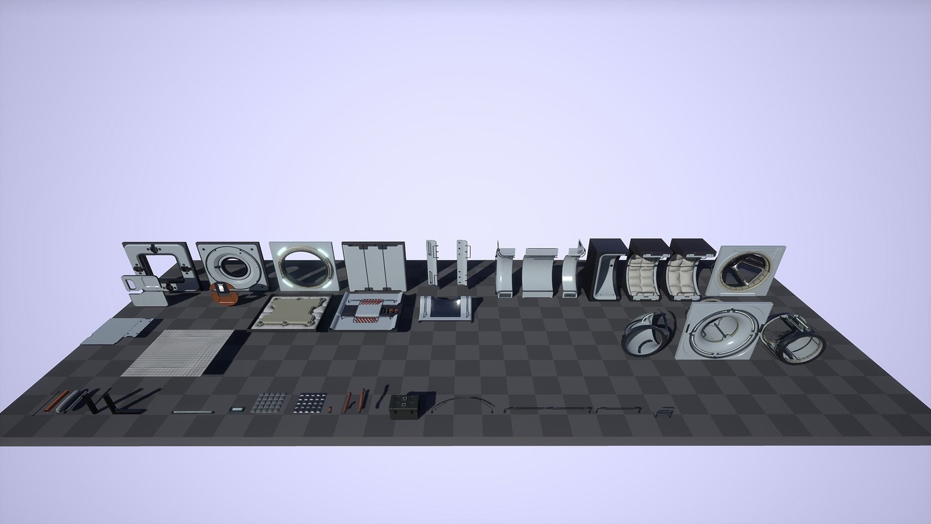 UE4 Unreal Engine 4 - Zero Gravity part one  Low-poly 3D model_12