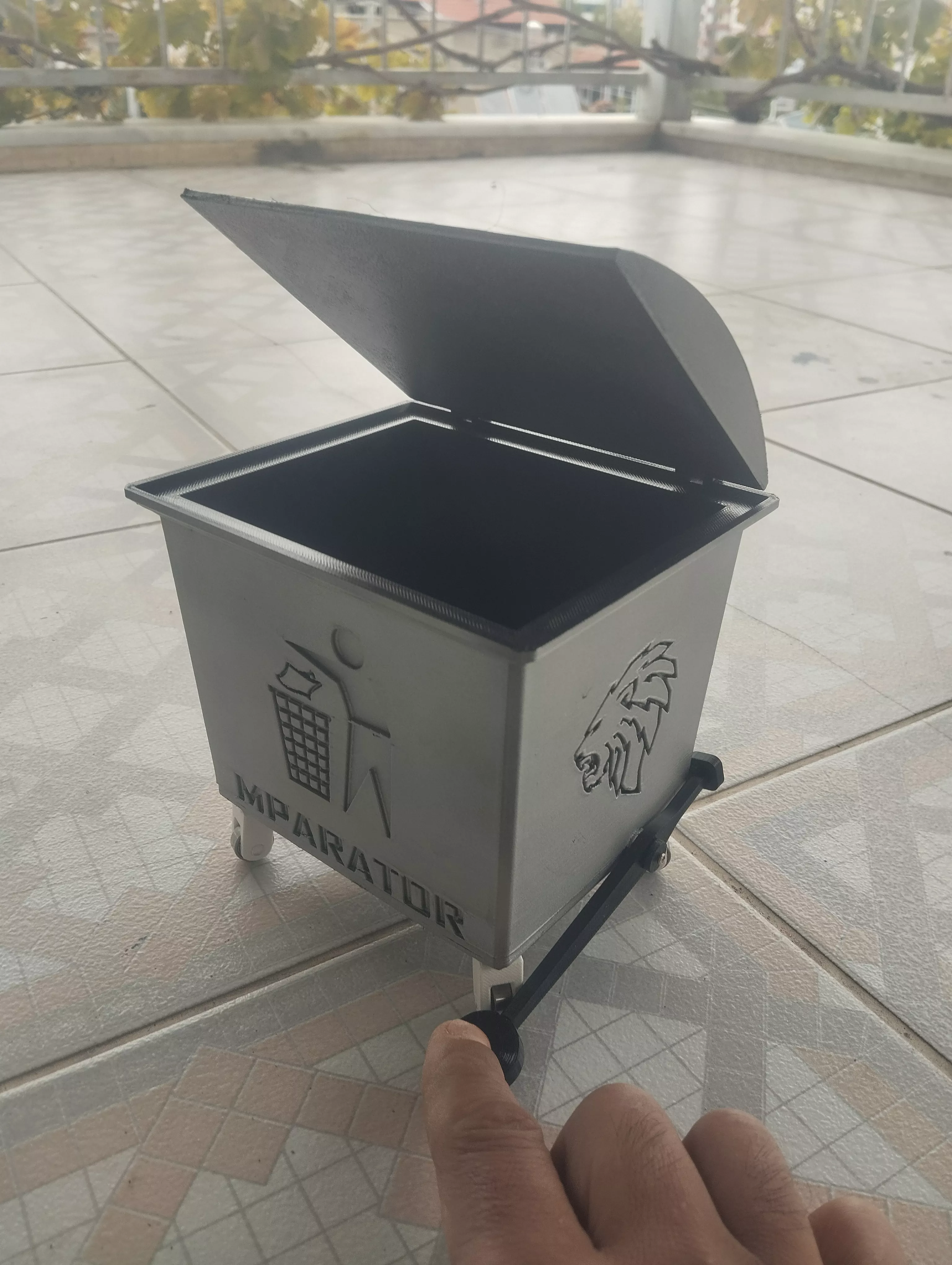 MPARATOR Modern Trash Bin Assembly Instructions 3D print model