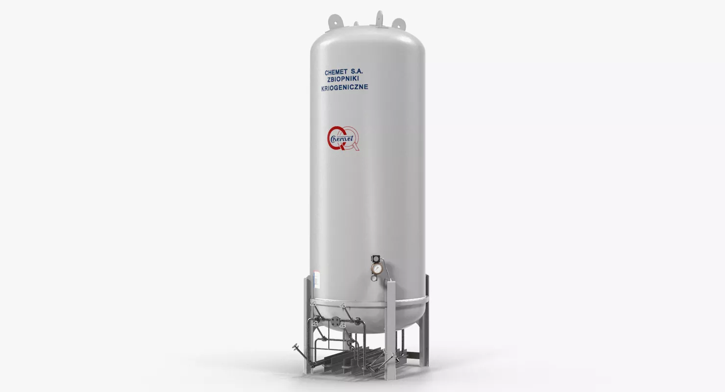 LNG Storage Tank Vertical 3D model