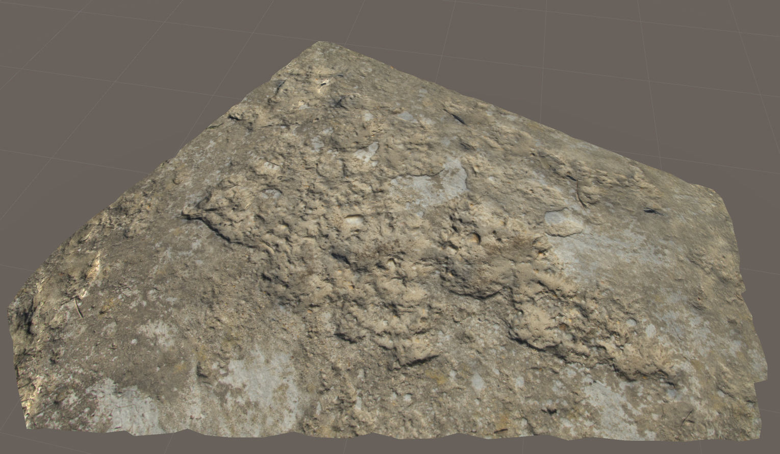 Scanned concrete 01 Low-poly 3D model_1