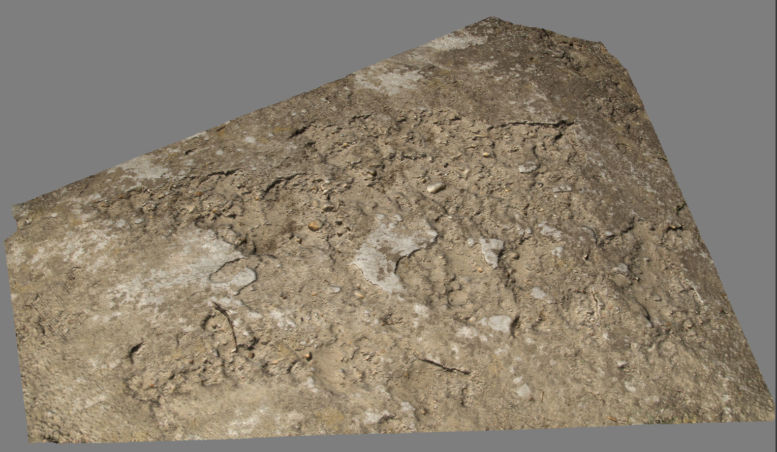 Scanned concrete 01 Low-poly 3D model_2