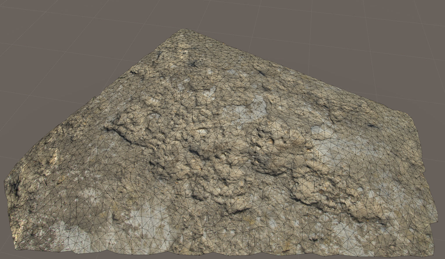 Scanned concrete 01 Low-poly 3D model_3