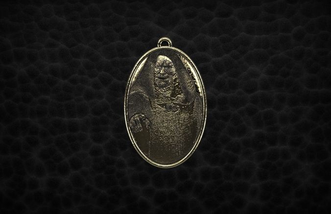 Darth Sidious Pendant Star Wars 3D print model