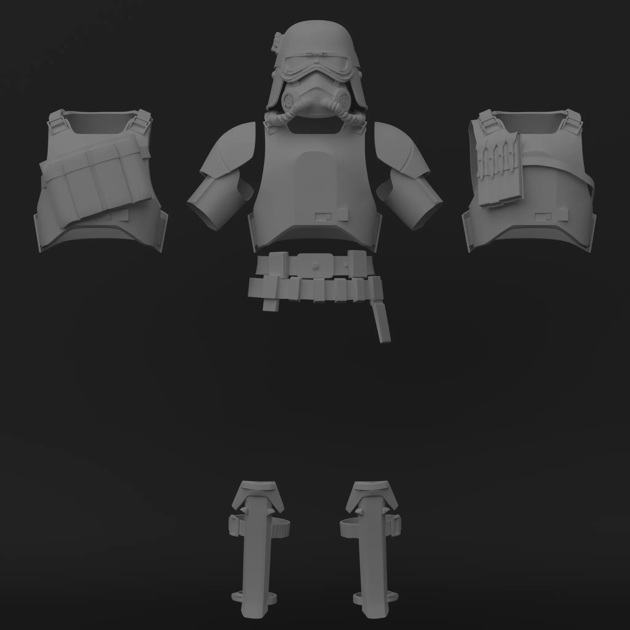Mud Trooper kit - One12 - STL files 3D print model