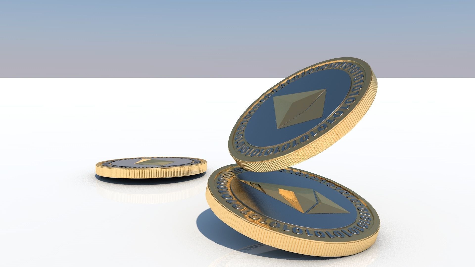 Ethereum Coin 3D - ETH COIN 3D print model_2