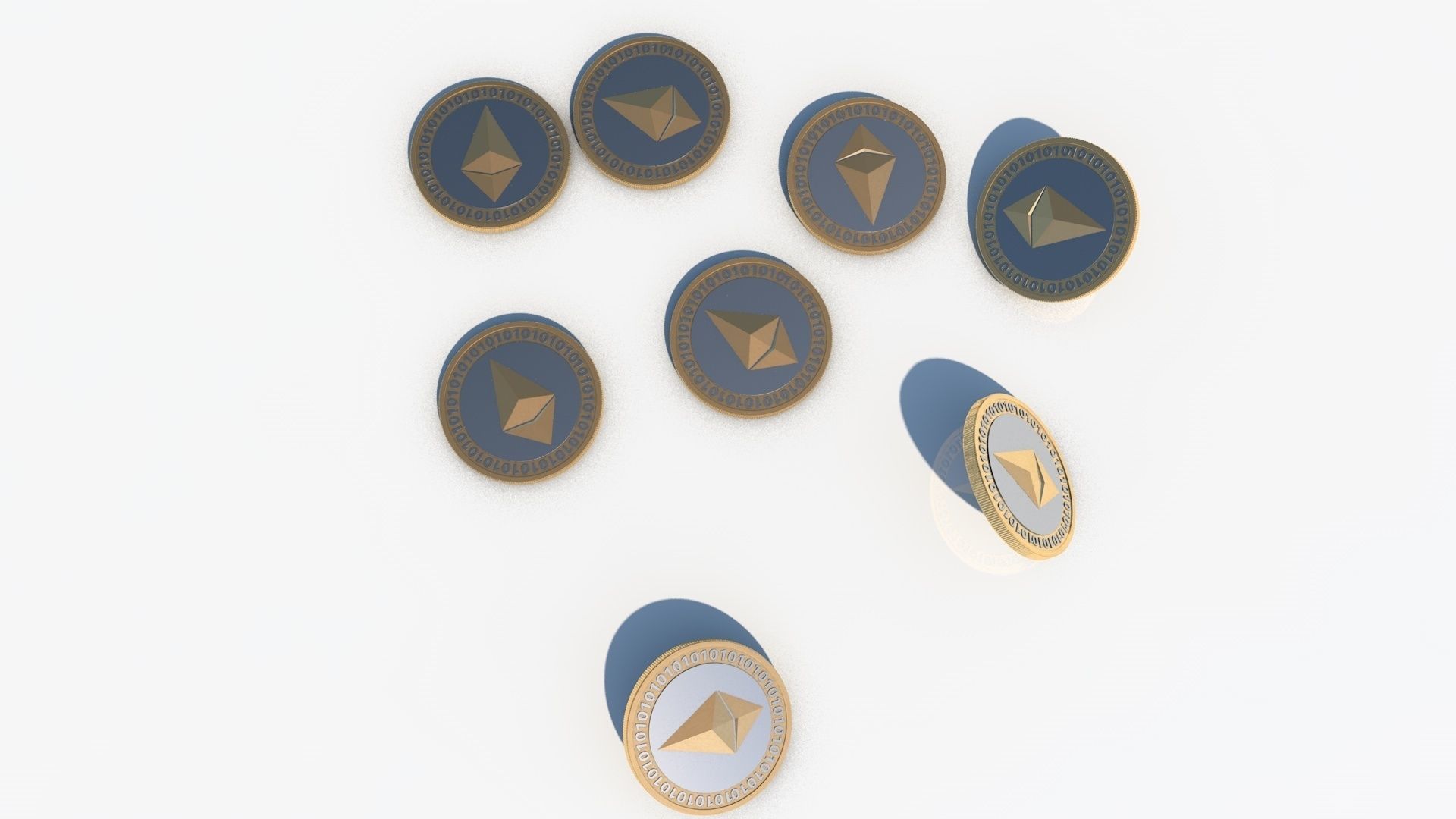 Ethereum Coin 3D - ETH COIN 3D print model_3