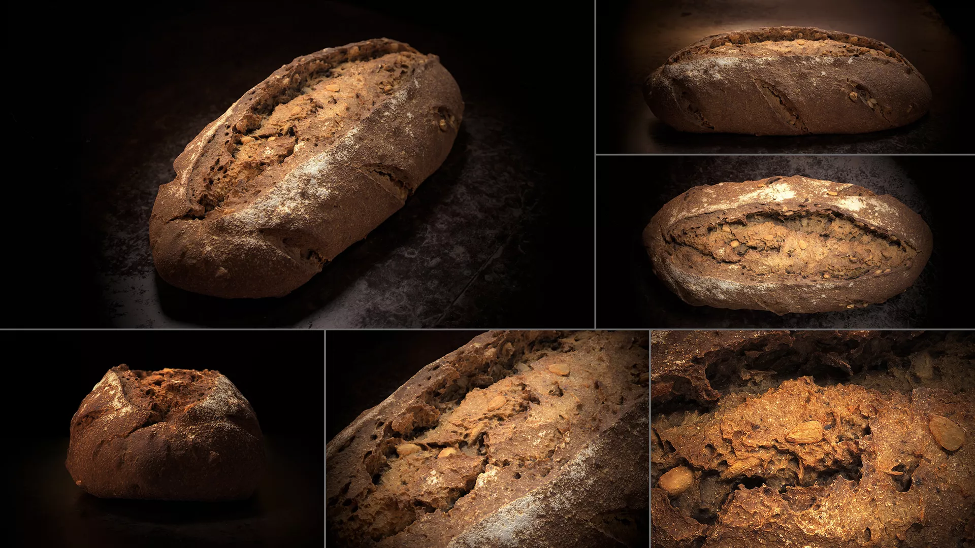 Photoreal Bread 3D Scan 01 3D model