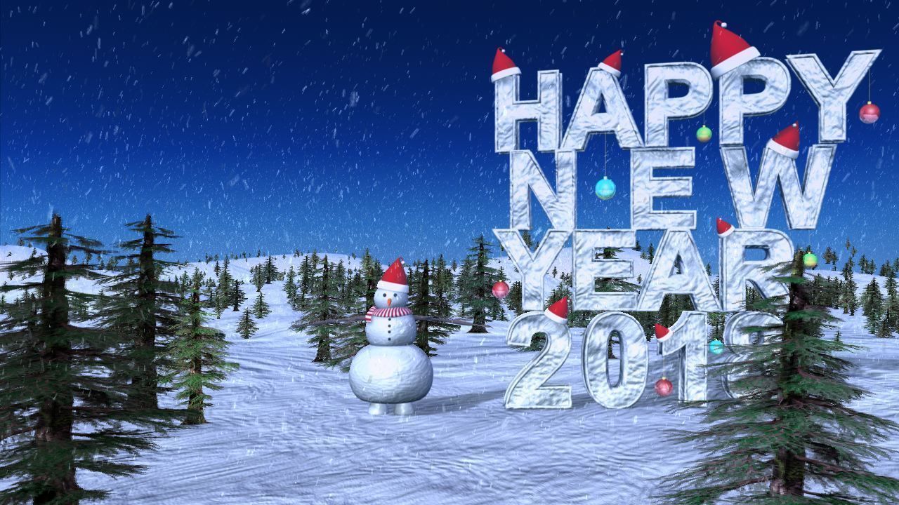 SNOW MAN HAPPY NEW YEAR 3D model_3
