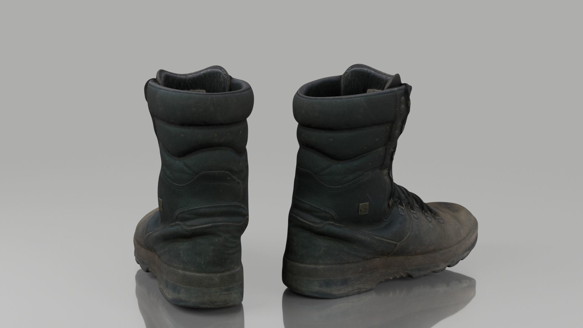 Dirty Boots  Low-poly 3D model_3