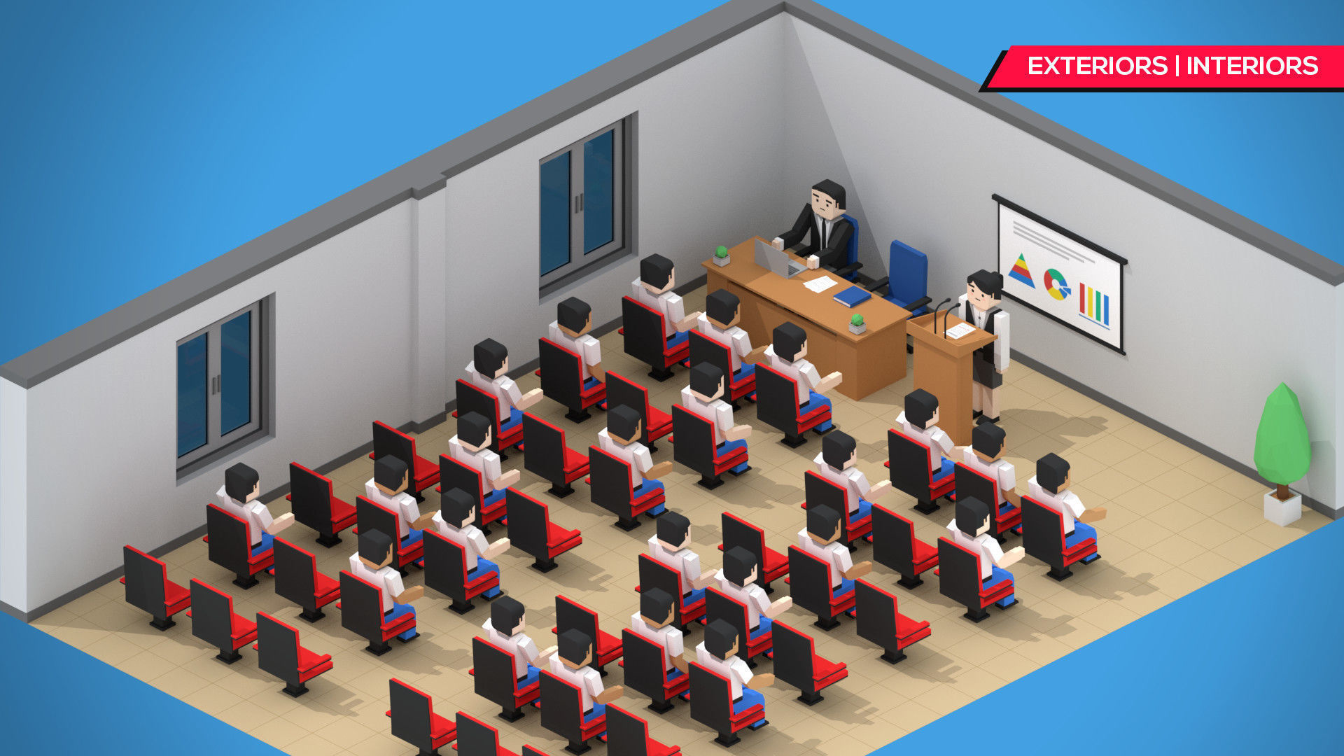 SimplePoly School Interiors - Low Poly Assets Low-poly 3D model_10