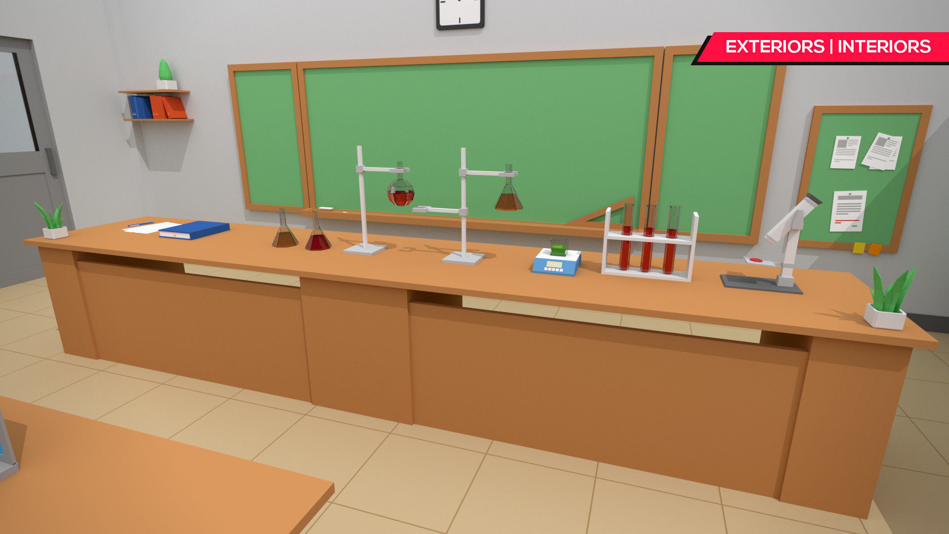 SimplePoly School Interiors - Low Poly Assets Low-poly 3D model_8