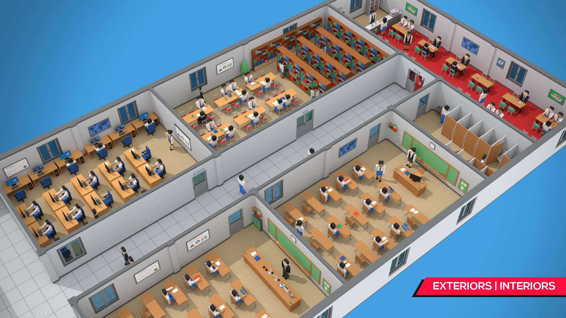 SimplePoly School Interiors - Low Poly Assets Low-poly 3D model_14