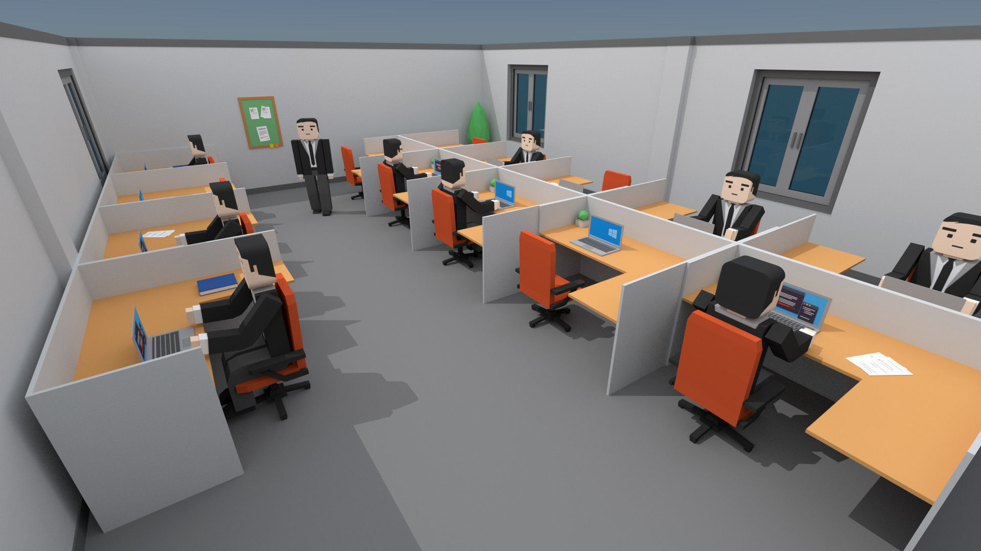 SimplePoly School Interiors - Low Poly Assets Low-poly 3D model_9