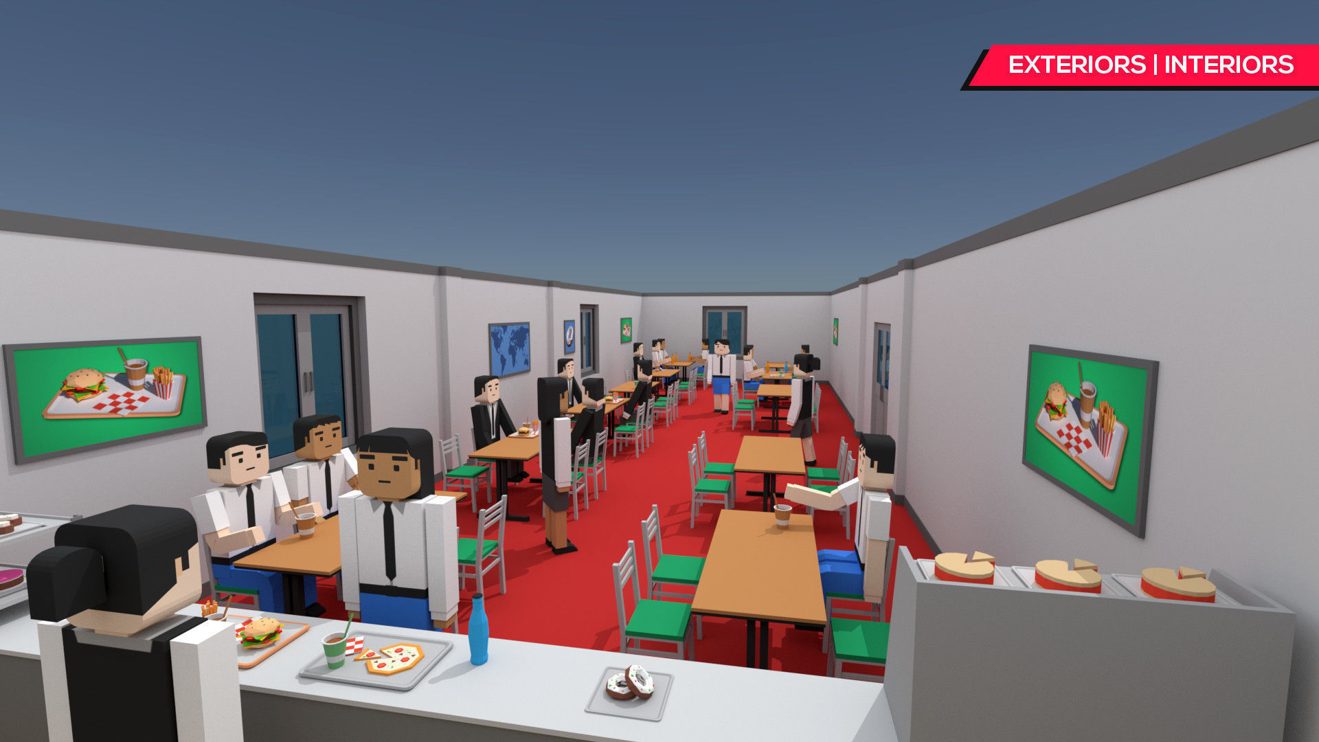 SimplePoly School Interiors - Low Poly Assets Low-poly 3D model_12