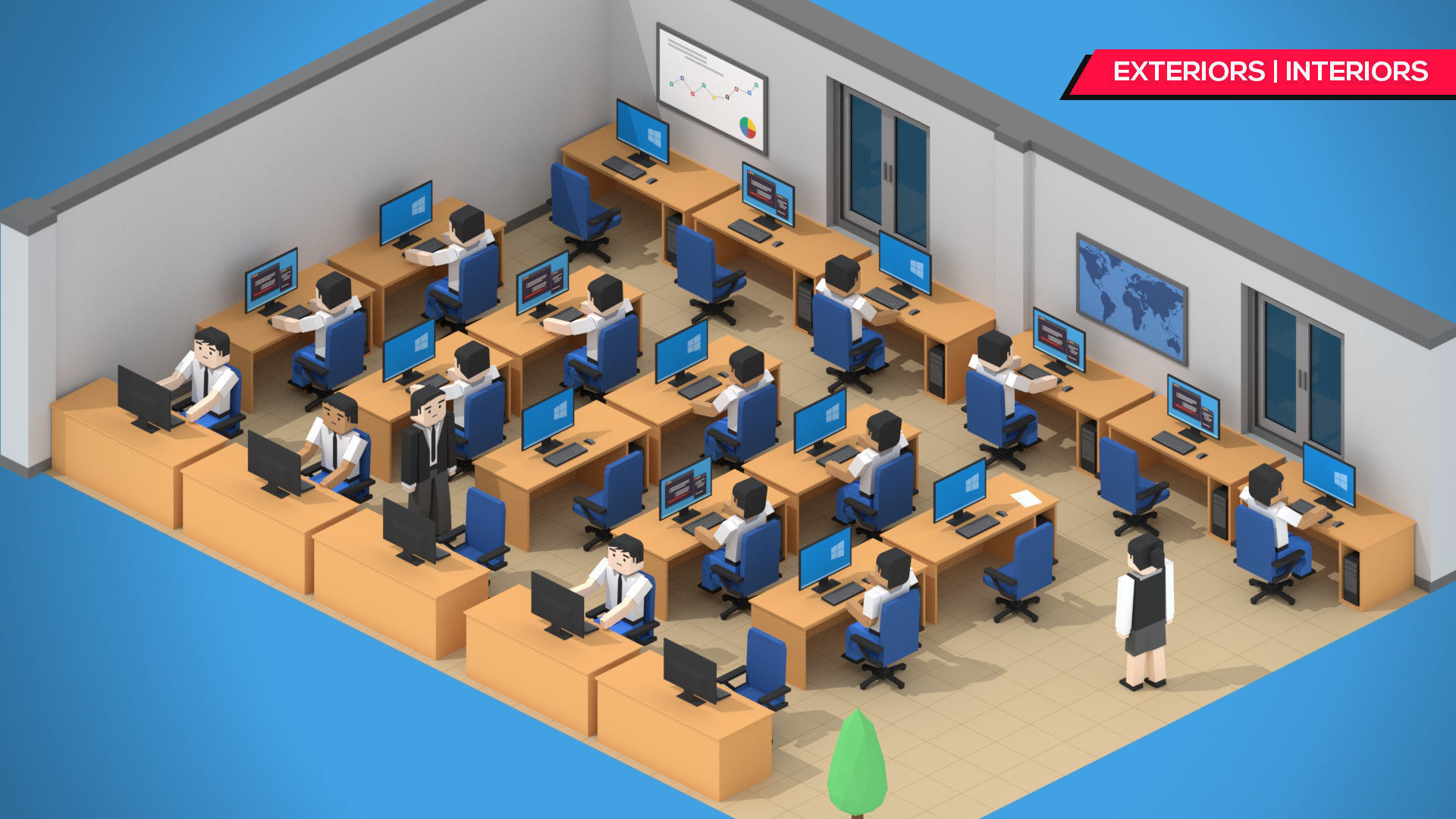 SimplePoly School Interiors - Low Poly Assets Low-poly 3D model_7