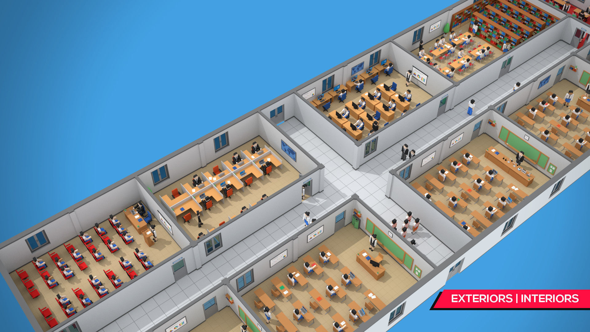 SimplePoly School Interiors - Low Poly Assets Low-poly 3D model_13